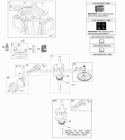 Camshaft Crankshaft Cylinder Piston Rings Connecting Rod Diagram and Parts List for  Briggs and Stratton Engine